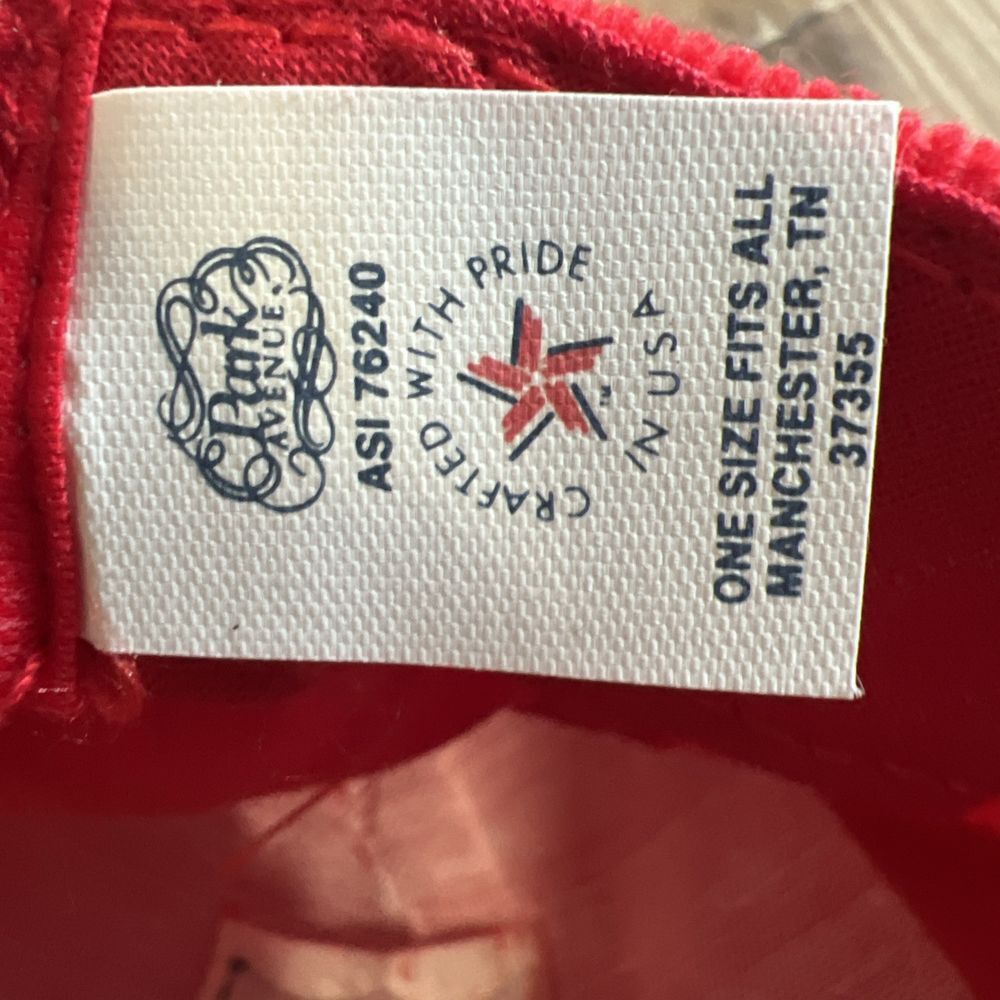 Vintage Brigade Fire Protection Inc Corduroy Trucker Hat Cap Snapback USA Made - Picture 5 of 6